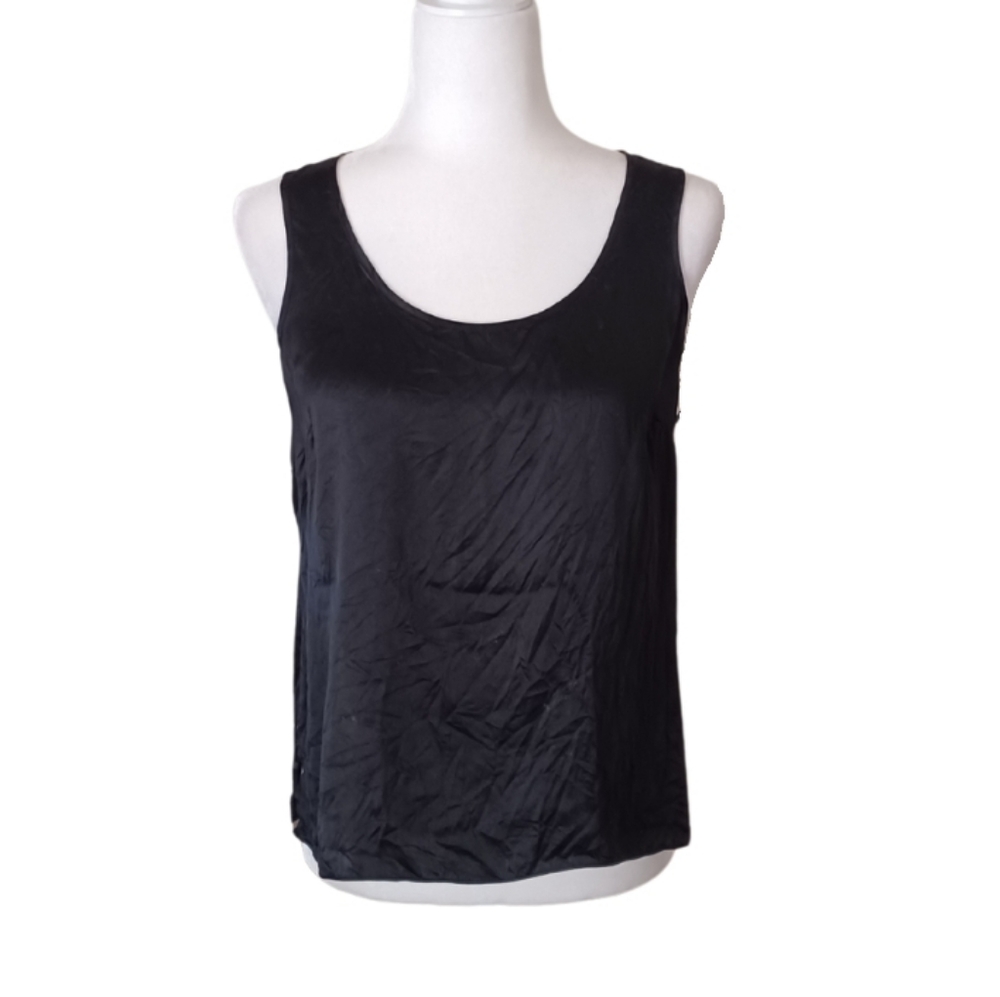 Talbots Black Silk Tank Top, Size 6p